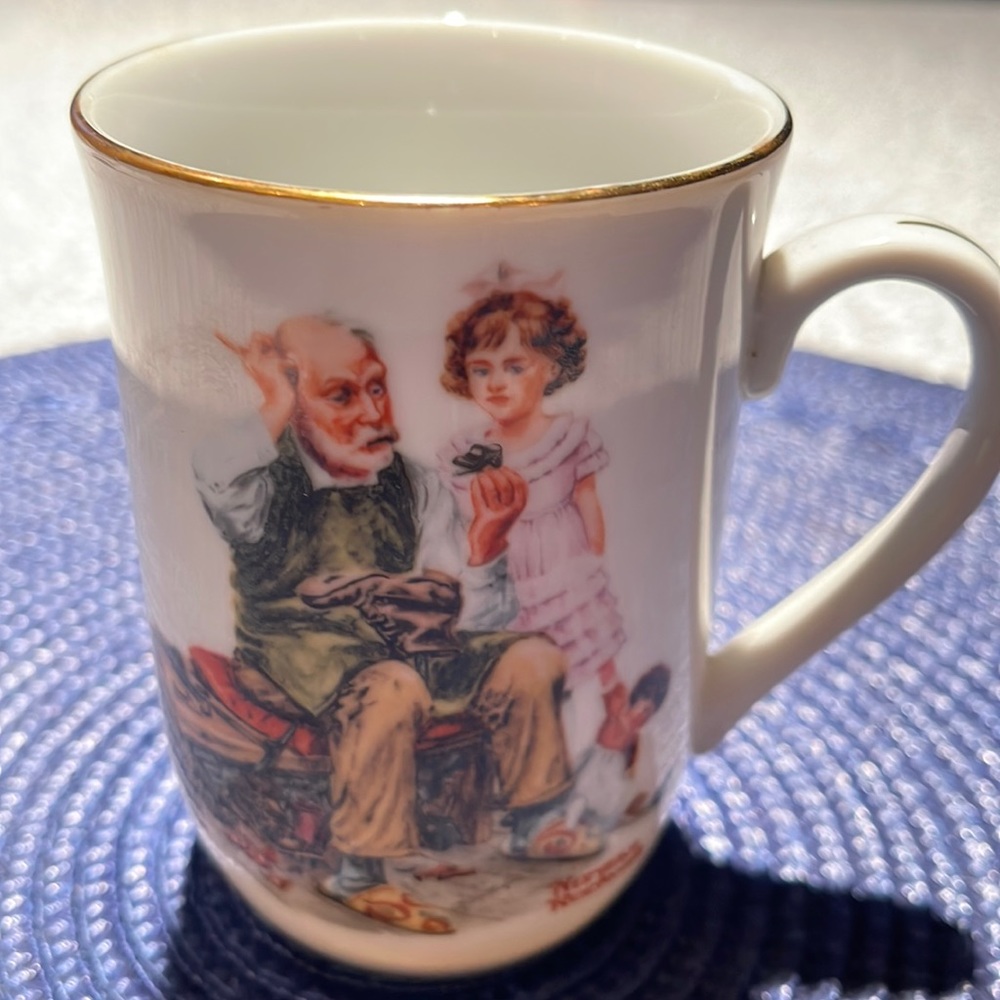 Vintage Norman Rockwell Museum 1982 Mug, The Cobbler